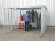 Gasflaschencontainer B3100xT1500xH2190mm m.Dach m.Doppelflügeltür BAUER
