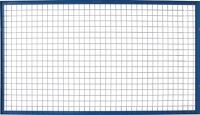 Gitterrückwand H.1000mm Feldbreite2700mm verz.blau SCHULTE