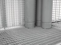 Gitterrostboden f.Gasfl.-Container,B 3100xT 1500mm STA verz.BAUER