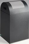 Wertstoffsammler 43l H600xB320xT320mm antik-silber/silber