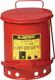 Wertstoffsammler 60l H800xB320xT320mm antik-silber/blau