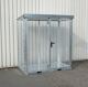 Gasflaschencontainer B2115xT1155xH2260mm verzinkt m.Dach m.TränenblechbodenBAUER