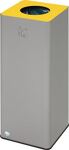 Wertstoffsammler 81l H700xB320xT320mm silber gelb Plastikabfall VAR