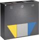 Wertstoffsammler H933xB1027xT330mm Inh.3x89l antik-silber Beh.farbig VAR