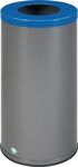 Wertstoffsammler 70l H700xB355xT355mm eisenglimmer enzianblau stationär VAR