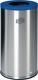 Wertstoffsammler 70l H700xB355xT355mm silber enzianblau stationär VAR