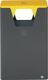 Wertstoffsammler 60l H825xB500xT250mm eisenglimmer verkehrsgelb stationär VAR