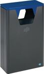 Wertstoffsammler 60l H825xB500xT250mm eisenglimmer enzianblau stationär VAR