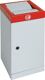 Wertstoffsammler 30l H600xB300xT300mm m. verz. Einsatz Kopfelement feuerrot