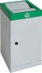 Wertstoffsammler 30l H600xB300xT300mm m. verz. Einsatz Kopfelement verkehrsgrün