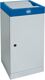 Wertstoffsammler 70l H850xB400xT380mm m. verz. Einsatz Kopfelement enzianblau