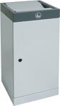 Wertstoffsammler 70l H850xB400xT380mm m. verz. Einsatz Kopfelement anthrazitgrau