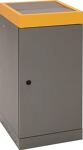 Wertstoffsammler 70l H850xB400xT380mm graualu-Struktur/signalgelb