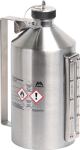 Einhängewanne 200l L1750xB1250/915xH160mm Stahlbl.m.Gitterrost lichtblau BAUER