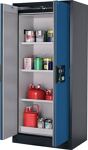 Sicherh.-Schrank Typ 90 H1953xB893xT615mm grau/gelb Vollblechtüren TSA ASECOS