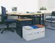 Wertstoffsammler 15l H355xB200xT315mm grau blau stationär GRUBER SYSTEME