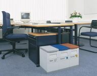 Wertstoffsammler 15l H355xB200xT315mm grau grün stationär GRUBER SYSTEME