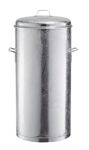 Mülltonne 60l Stahlbl.TZN m.losem Deckel