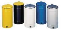Tretabfallsammler 60l D450xH700mm Stahlbl.enzianblau