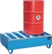 Auffangwanne 215l L1200xB800xH360mm Stahlbl.m.Gitterrost blau TECWERK