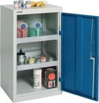 Umweltschrank H900xB500xT500mm lichtgrau/enzianblau