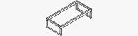 Fassbock L1240xB600xH300mm silber verz.Fassanzahl 2x200l SÄBU