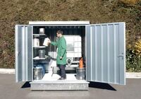 Lagercontainer B2100xT2170xH2400mm mont.f.die aktive Lagerung verz.Vol.1040lSÄBU