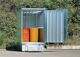 Treppe 2stufig abnehmbar verz.f.Lagercontainer B1430xT1800xH2600mm