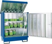 Lagercontainer B1420xT1080xH1685mm mont.gem.H-Sätzen verz.u.lack.Vol.214l SÄBU
