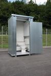 WC-Box FLADAFI TB 2704 B1250xT1400xH2425mm m.150l Wassertank verz.Trapezbl.SÄBU