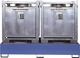 Auffangwanne 1000l L2680xB1300xH480mm Stahlbl.m.Gitterrost himmelblau LACONT