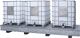 Auffangwanne 1000l L3850xB1300xH385mm Stahlbl.m.Gitterrost silber LACONT