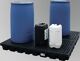 Flachwanne L1600xB1600xH150mm PE Auffangvol.232l