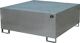 Auffangwanne 1000l L1460xB1460xH630mm Stahlbl.m.Gitterrost silber BAUER