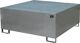 Auffangwanne 1000l L1460xB1460xH630mm Stahlbl.m.Gitterrost silber BAUER