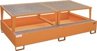 Sicherh.-Schrank Typ90 H1953xB1193xT615mm grau/verkehrsrot Vollblechtüren ASECOS