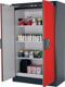 Sicherh.-Schrank Typ90 H1953xB1193xT615mm grau/verkehrsrot Vollblechtüren ASECOS