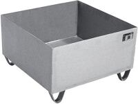 Auffangwanne 210l L800xB800xH465mm VA o.Gitterrost BAUER