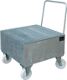 Auffangwanne 200l L800xB800xH615mm Stahlbl.m.Gitterrost silber BAUER