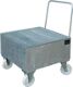 Auffangwanne 200l L800xB800xH615mm Stahlbl.m.Gitterrost silber BAUER