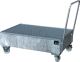 Auffangwanne fahrbar,o.Fassbock 211l L1200xB800xH515mm silber