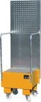 Auffangwanne 60l L570xB590xH1775mm Stahlbl.m.Giiterrost gelborange BAUER