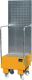 Auffangwanne 60l L570xB590xH1775mm Stahlbl.m.Giiterrost gelborange BAUER