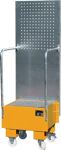 Auffangwanne 60l L570xB590xH1775mm Stahlbl.m.Giiterrost gelborange BAUER