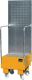Auffangwanne 60l L570xB590xH1775mm Stahlbl.m.Giiterrost gelborange BAUER