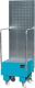 Auffangwanne 60l L570xB590xH1775mm Stahlbl.m.Giiterrost lichtblau BAUER