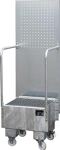 Auffangwanne 60l L570xB590xH1775mm Stahlbl.m.Giiterrost silber BAUER