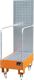 Auffangwanne 60l L875xB500xH1685mm Stahlbl.m.Giiterrost gelborange BAUER