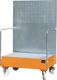 Auffangwanne 215l L870xB1290xH2015mm Stahlbl.m.Gitterrost gelborange BAUER