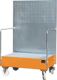 Auffangwanne 215l L870xB1290xH2015mm Stahlbl.m.Gitterrost gelborange BAUER